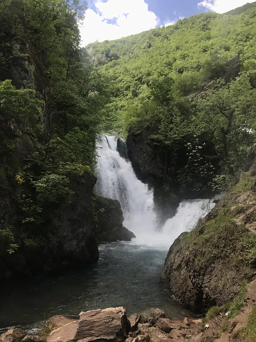 A beautiful waterfall in Kosovo , Pejë
