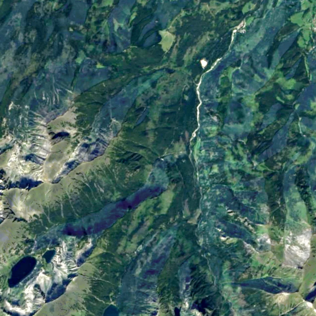 Wodogrzmoty Mickiewicza seen from above (Sentinel-2)