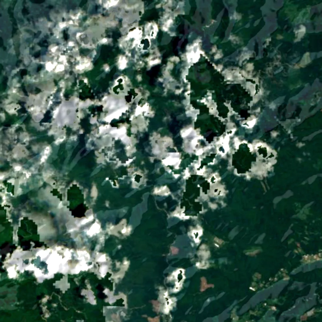 Yatogi Falls seen from above (Sentinel-2)