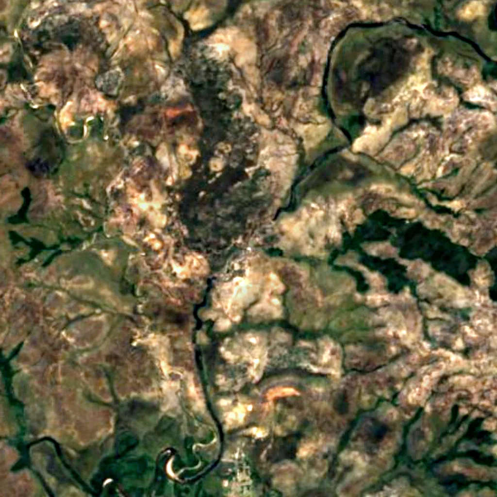 Yuruaní Falls seen from above (Sentinel-2)