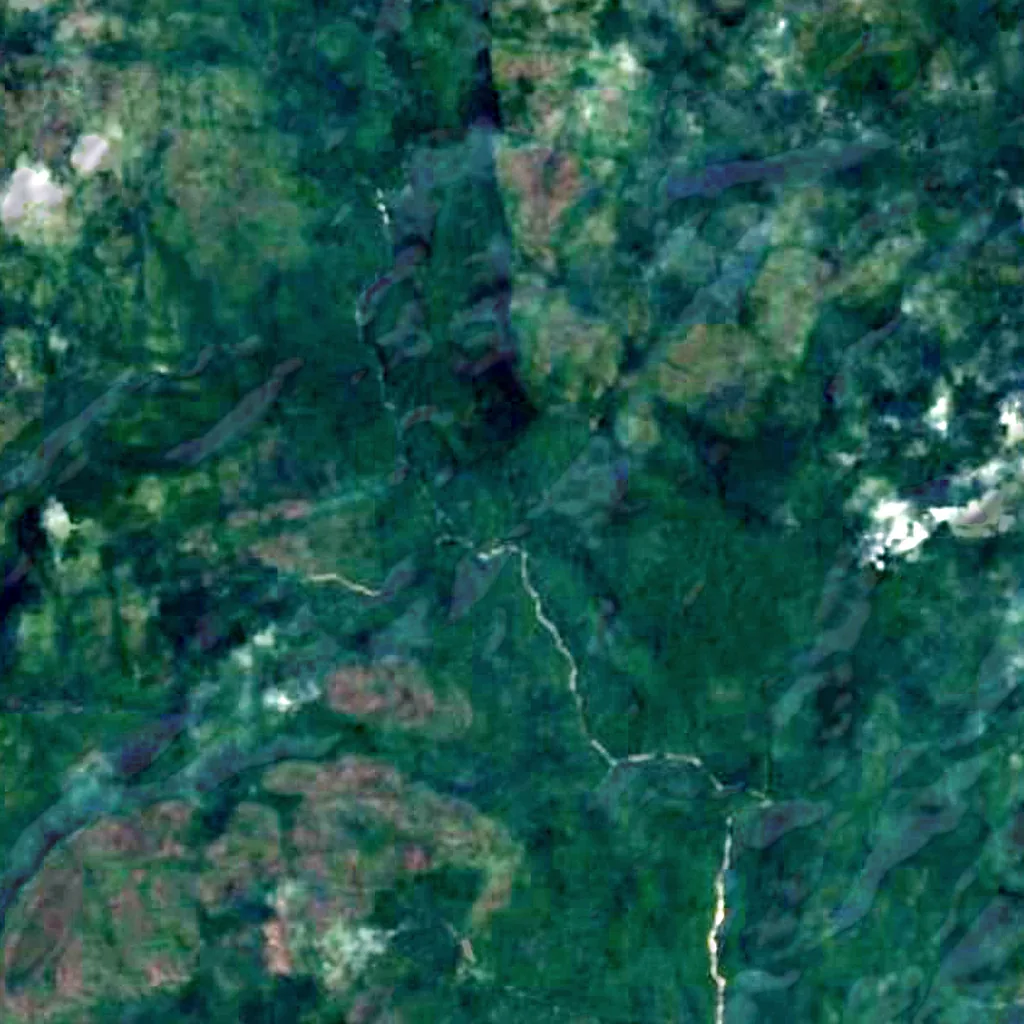 Yutaje Falls seen from above (Sentinel-2)