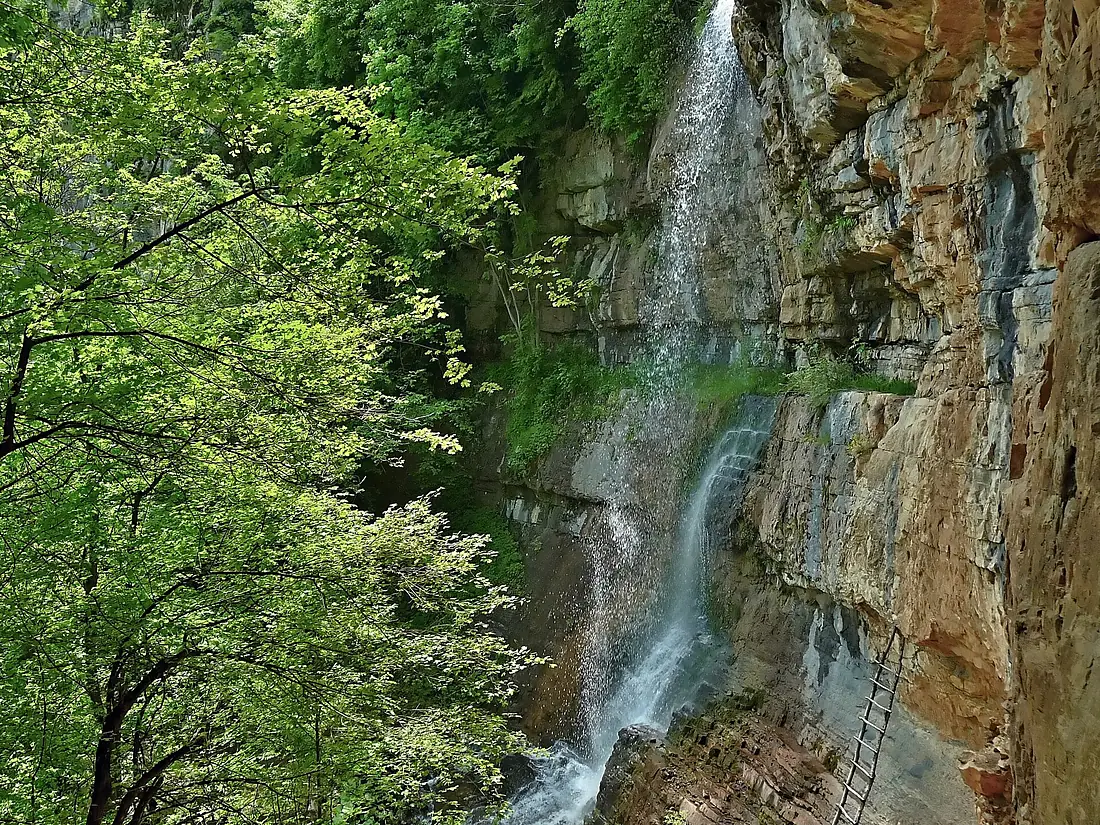 Near the Waterfall "Skaklia"